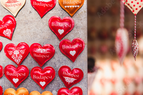 Photography Decorations for home in market - hearts. Budapest, Hungary