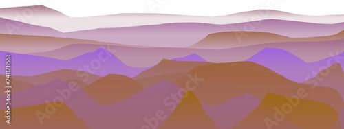 Colorful playful Abstract Vector Landscape