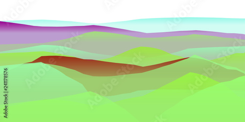Colorful playful Abstract Vector Landscape