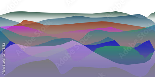 Colorful playful Abstract Vector Landscape