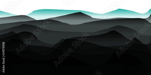 Colorful playful Abstract Vector Landscape