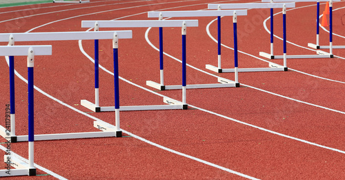 Hurdle rack, in the track and field