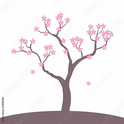 Romantic cherry blossom vector  © Muhamad