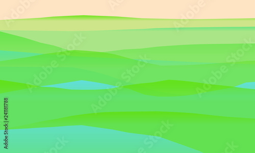 Farbige Berge, Wellen, abstrakte Oberfläche, moderner Hintergrund, Vektorgrafik Illustration für dein Projekt