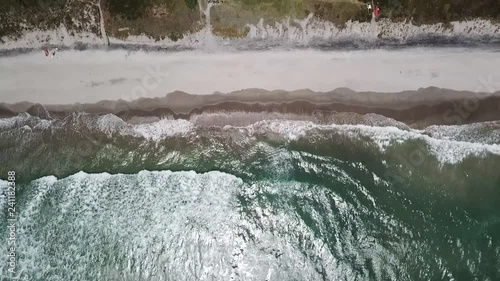 Aerial Shot of the Coast Line in New Zealand