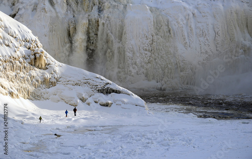 chute en hiver photo