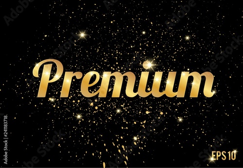 Gold splashes texture or glitters. Vector pattern