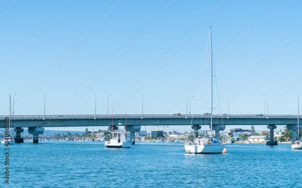 Tauranga Harbour Bridge spanning the harbour