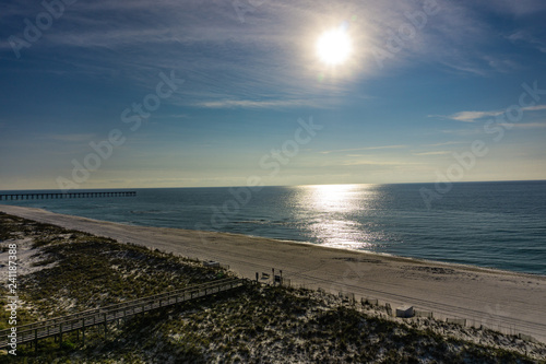 sunset on the beach