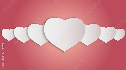 paper hearts scarce one after the other