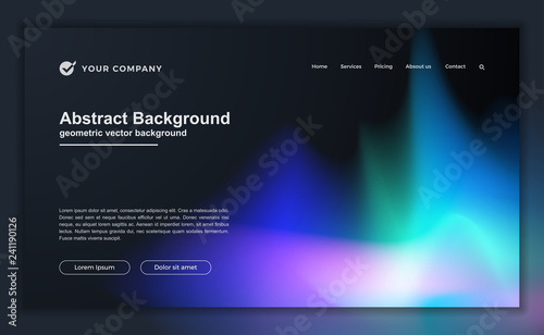 Trendy abstract liquid background for your landing page design. Minimal background for for website designs. photo
