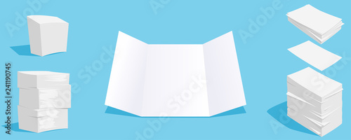 paper stacks set