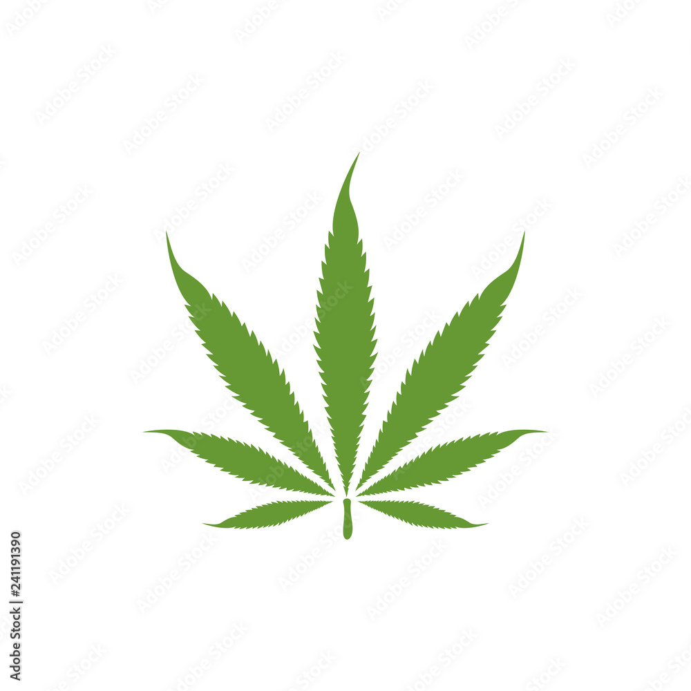 Hemp leaf icon