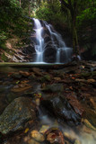Waterfall in the forest.long exposure
