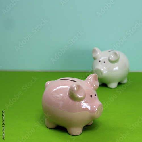 An economy based on the theme of piggy banks