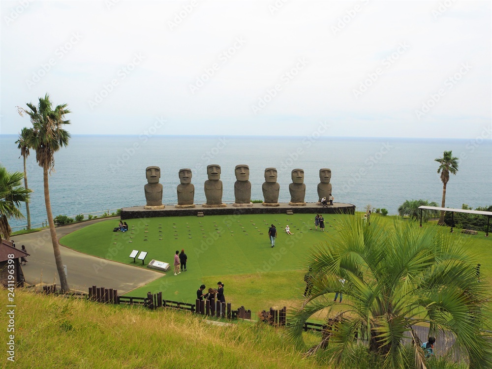 moai statue in Japan Stock Photo Adobe Stock