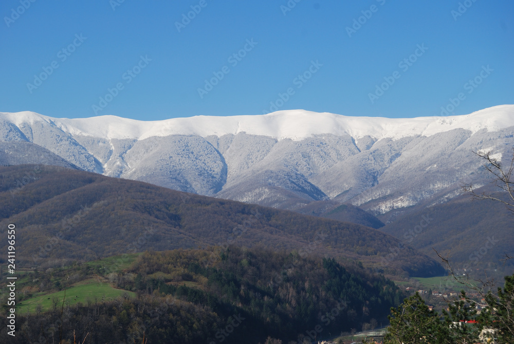 The town of Berkovitsa, Bulgaria - seasons The town of Berkovitsa, Bulgaria - seasons