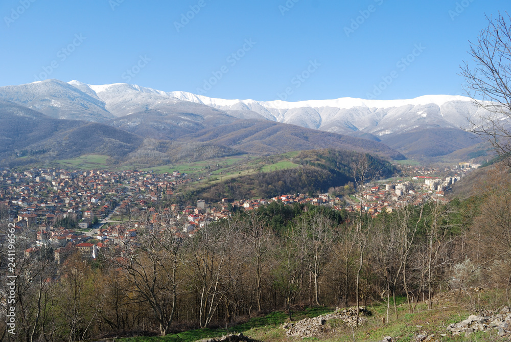 The town of Berkovitsa, Bulgaria - seasons