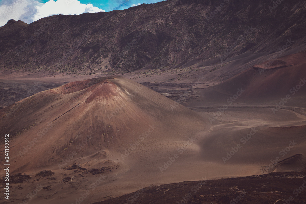 Naklejka premium Crater at Haleakala National Park 