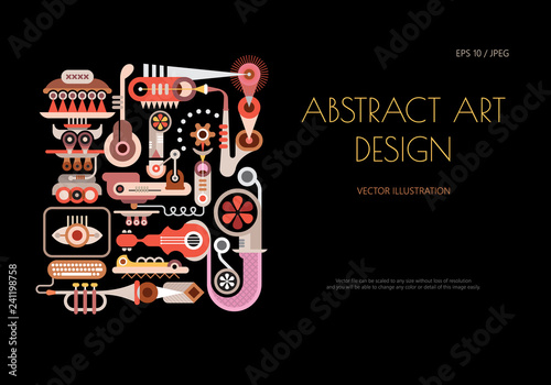 Abstract art design vector artwork