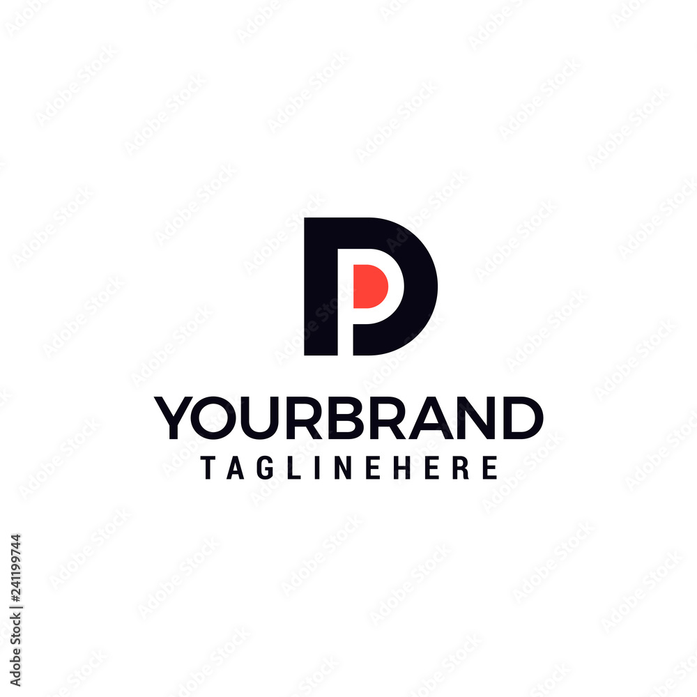 DP letter logo template vector DP letter logo template vector