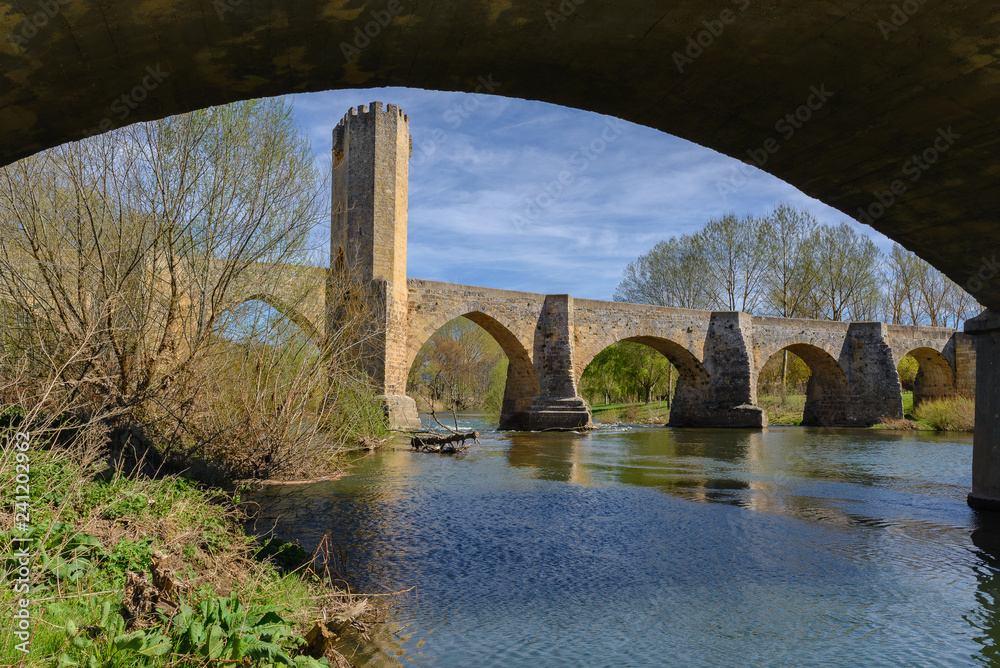 Medieval bridge of Frias, Burgos, Spain