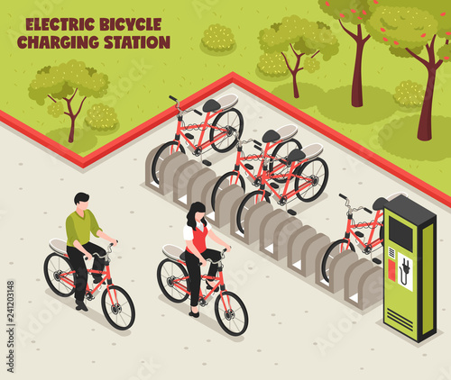 Electric Bicycle Charging Station 