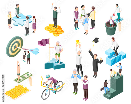 Successful People Icon Set