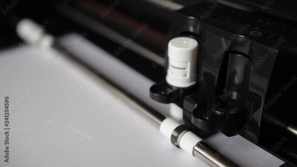 Paper cutting plotter, paper unicorn.