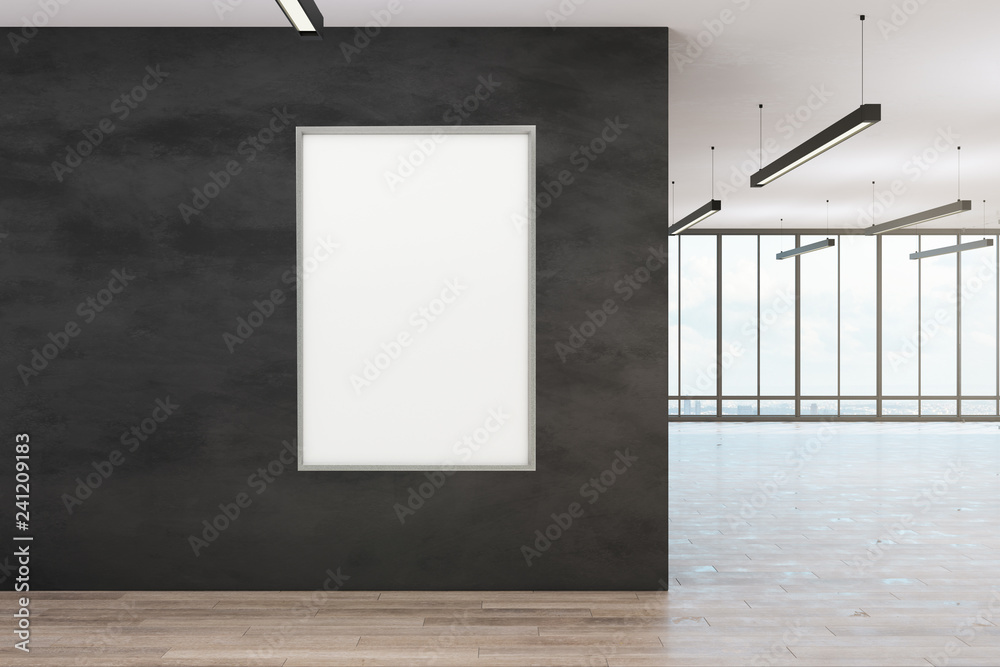 Empty poster in interior Empty poster in interior