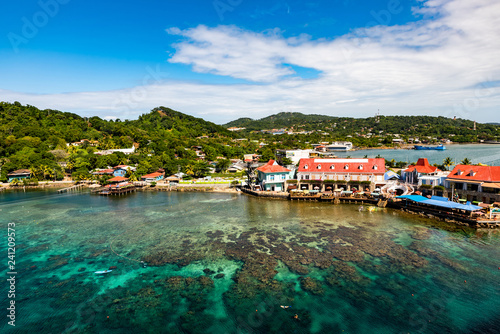 Paradies Küste Roatan Honduras