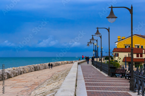 Along the sea in Caorle, Italy