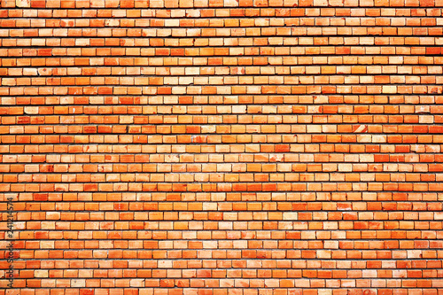 texture of orange brick wall