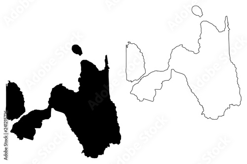 Northern Mindanao Region (Regions and provinces of the Philippines, Republic of the Philippines) map vector illustration, scribble sketch Region X map