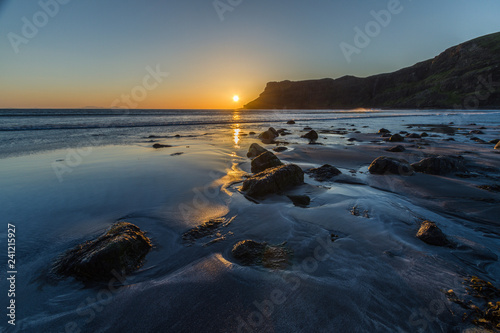 Sunset Talisker Beach Isle Of Sky 