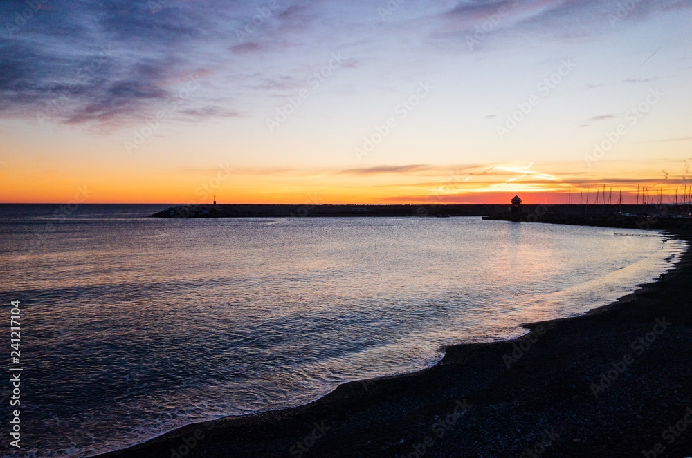 Tramonto lavagna