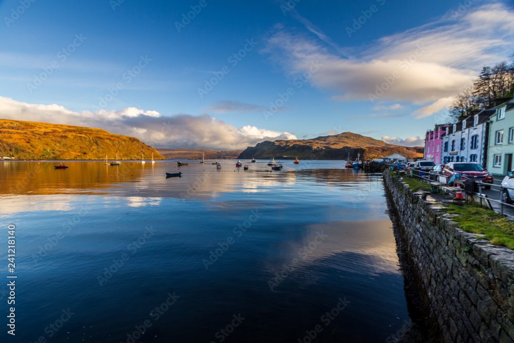Boats In Harbour Isle Of Skye 