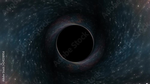 Black hole pulls in nebula star space time funnel pit seamless loop animation background New quality universal science cool nice 4k stock video footage