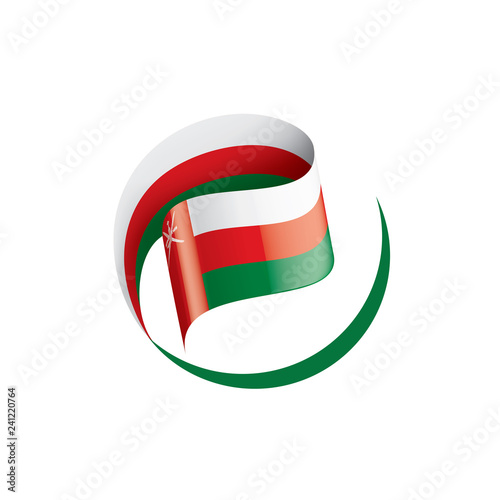 Free Download Oman flag, vector illustration on a white background - GFXLoad