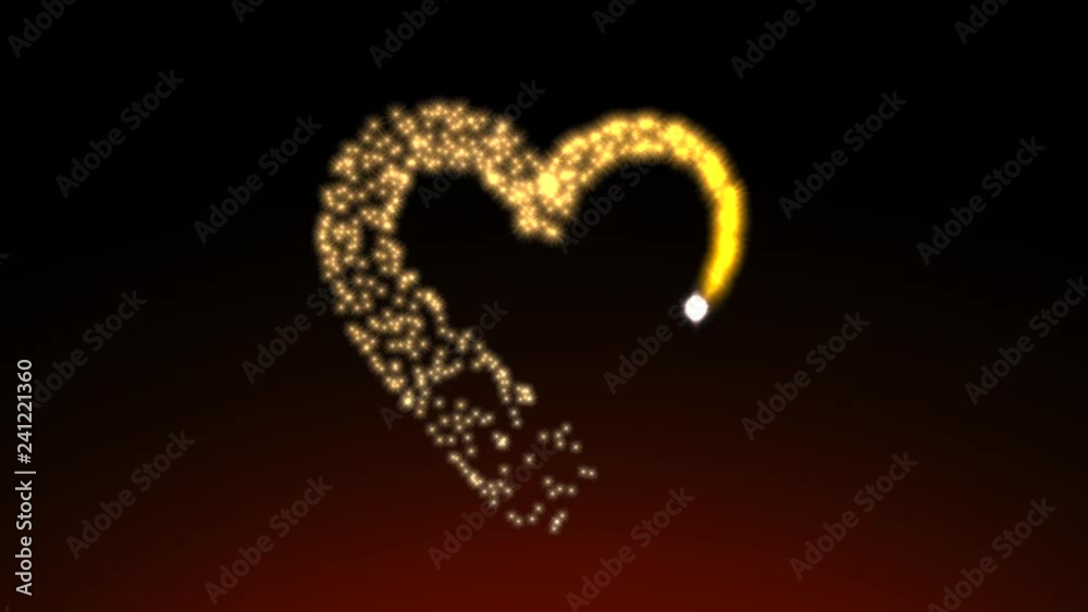 Valentines day animated greeting card banner. Love, marriage, romance concept Valentines day animated greeting card banner. Love, marriage, romance concept