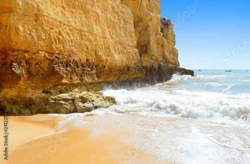 Senhora Da Rocha Beach waves