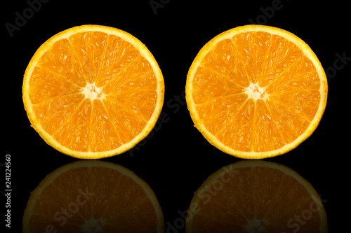 Orange Sliced on isolated background 