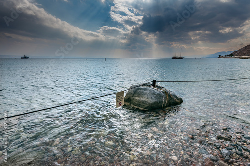 Marine Nature Reserve and Coral Reefs in Eilat - famous tourist resort and re...