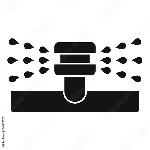 Water sprinkler icon. Simple illustration of water sprinkler vector icon for web design isolated on white background