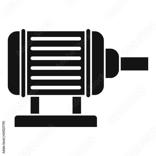 Motor pump irrigation icon. Simple illustration of motor pump irrigation vector icon for web design isolated on white background