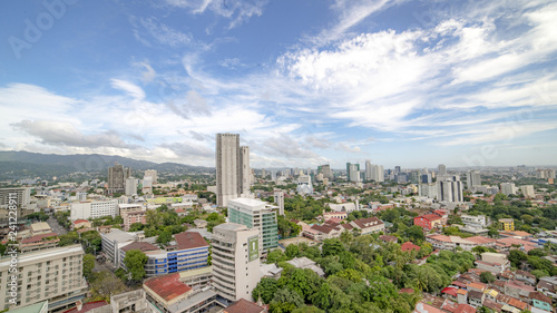 Cebu island urban city area day view, philippines