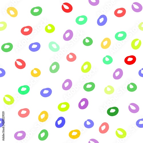 Fototapeta Naklejka Na Ścianę i Meble -  Colorful seamless pattern of circles