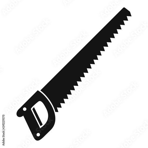 Hand saw icon. Simple illustration of hand saw vector icon for web design isolated on white background