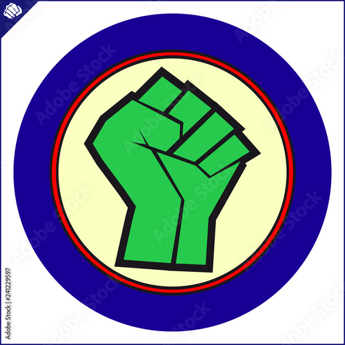 Martial art colored simbol design. Karate emblem.