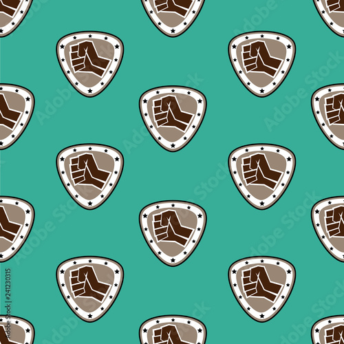 Seamless Colored Pattern martial arts, karate, MMA logo presswall. Design judo, taekwondo, hapkido, karate